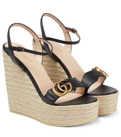 gucci wedge shoes|gucci espadrilles wedges.